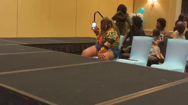 Runway Model Falls Down