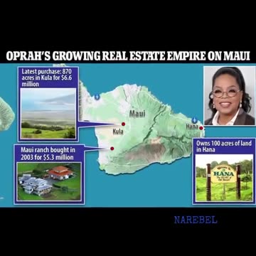 The #Maui Mystery continues. Speculation of Trafficking Tunnels by Oprah's property