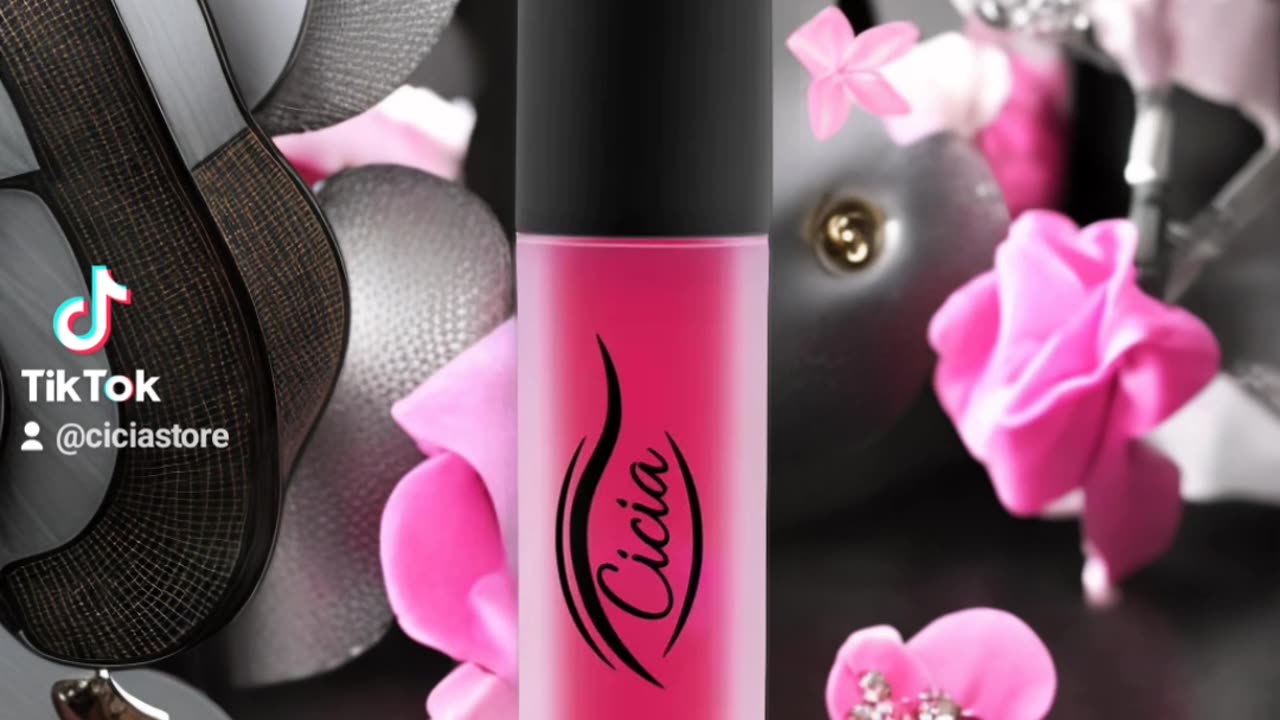 Cicia Premium Pink Lip Oil - Cherry Moisturizing and Nourishing Glossy Finish | Lip Care Treatment