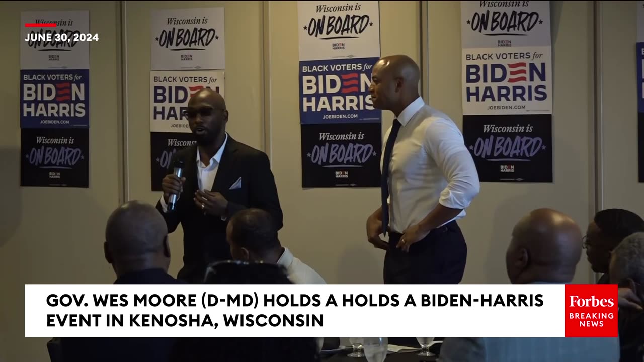 BREAKING NEWS- Wes Moore Holds Biden 2024 Campaign Event As Calls Grow For POTUS To Quit Race