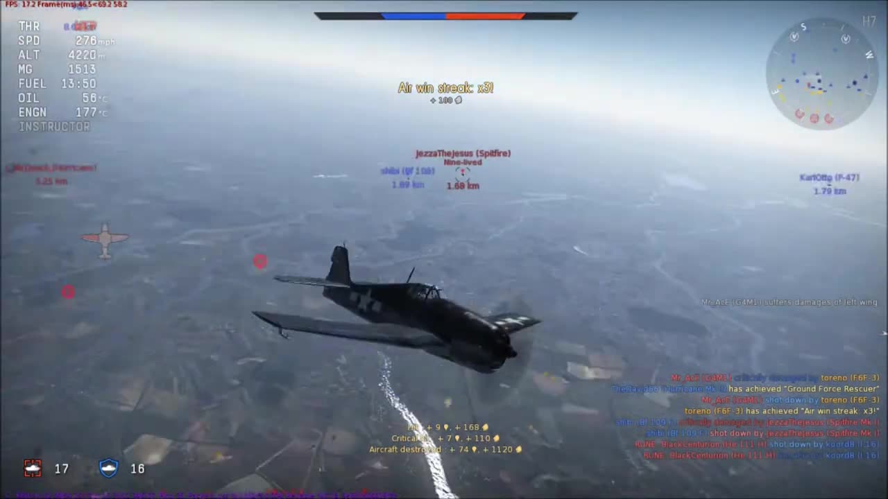 War Thunder F6F Hellcat Berlin Event Arcade Battle