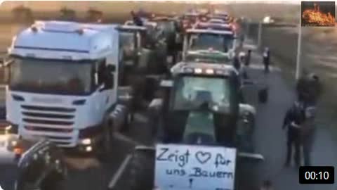 Schwerin Germany Trucker Convoy