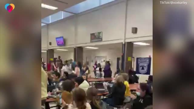 Students pretend to fight to surprise principal on her birthday