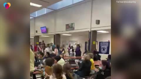 Students pretend to fight to surprise principal on her birthday