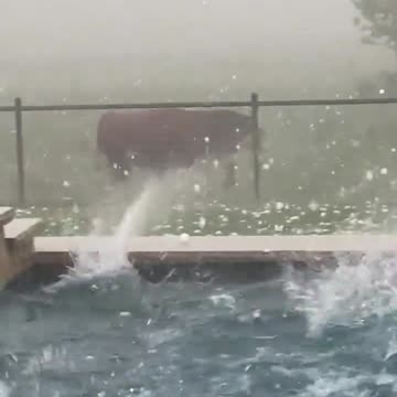 Very large and damaging hail near Waco, TX