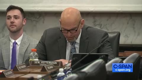 Senator Fetterman Struggles To Get Through His Opening Statement