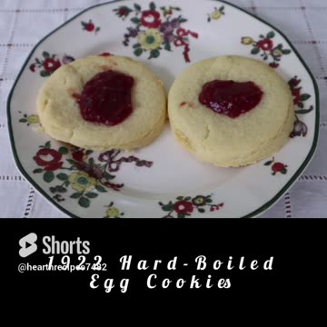 1922 Hard Egg Cookies & Jam