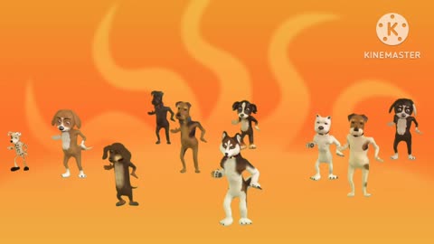 🐕🐕 funny Dog Dance video || kids video || cartoon video