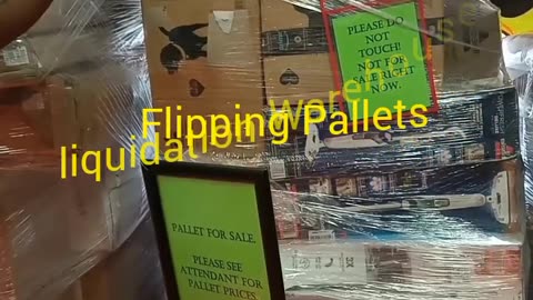 Liquidation Warehouse Flipping Pallets