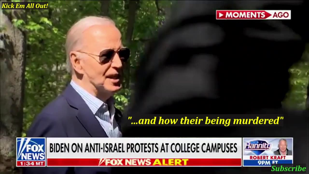 Biden Almost Says Palestinians Are Being Murdered!