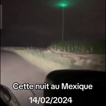 Otra Luz Verde (Haz) ha sido observada en México el 14 de febrero de 2024.