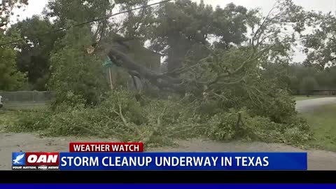 Storm cleanup underway in Texas