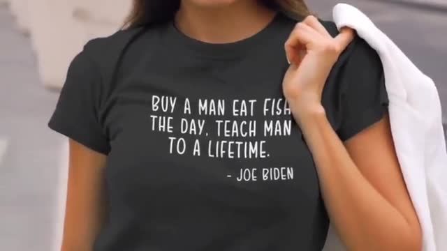 Joe Biden Buy a Man Eat Fish