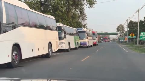 Massive convoy of migrant buses out of Costa Rica HEADED TO THE UNITED STATES Border