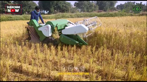 The Most Affordable & Efficient Combine Harvester Kirloskar Mega T 15H Mini Combine Harvester