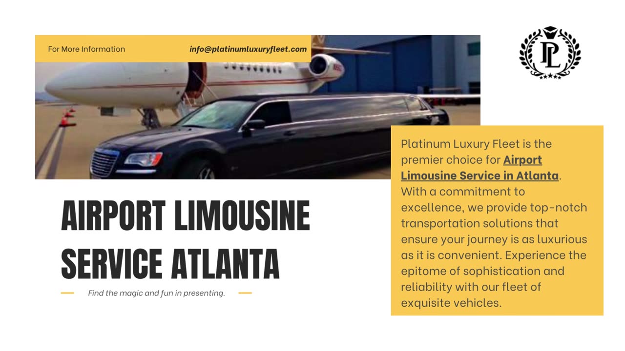 Get the Luxury Airport Limo Service in Affordable price from Platinum Luxury Fleet