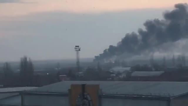 Fire somewhere in Nikolaev