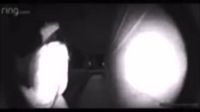 Scary doorbell camera footages