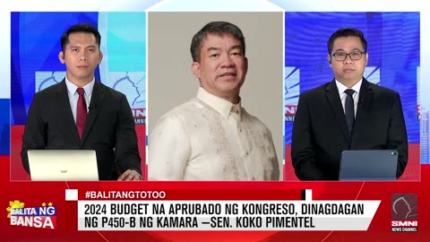 2024 budget na aprubado ng Kongreso, dinagdagan ng P450-B ng Kamara —Sen. Koko Pimentel