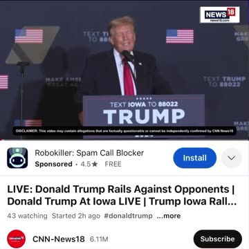 CIC DJT Comms by Derek Johnson / RattleTrap1776; December 16, 2023