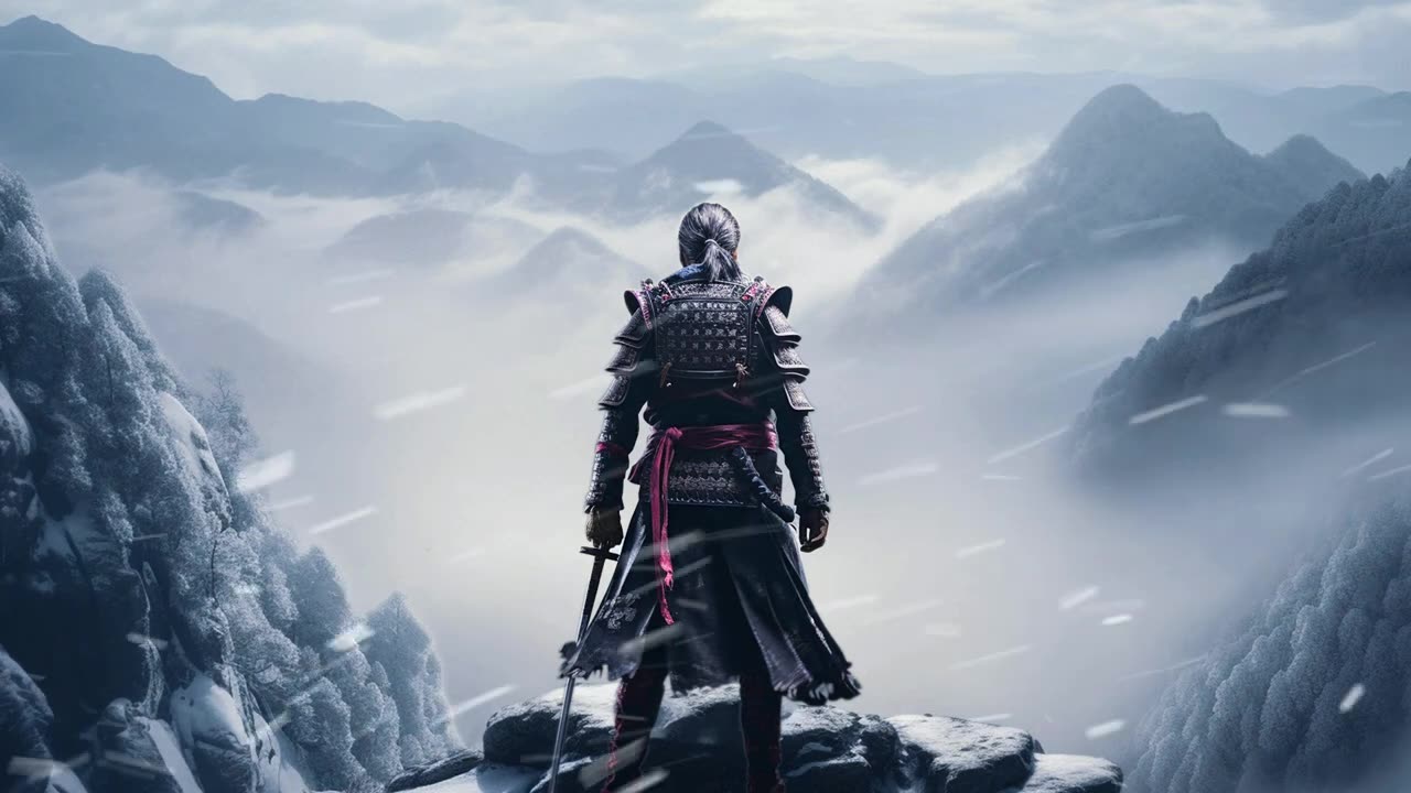 1 Hour Of Meditation With A Samurai On A Snowy Mountain