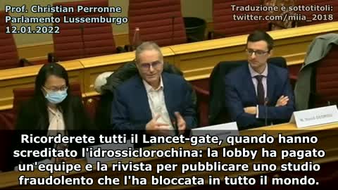 Intervento del Prof. Christian Perronne alla Camera dei Deputati in Lussemburgo [SUB ITA]