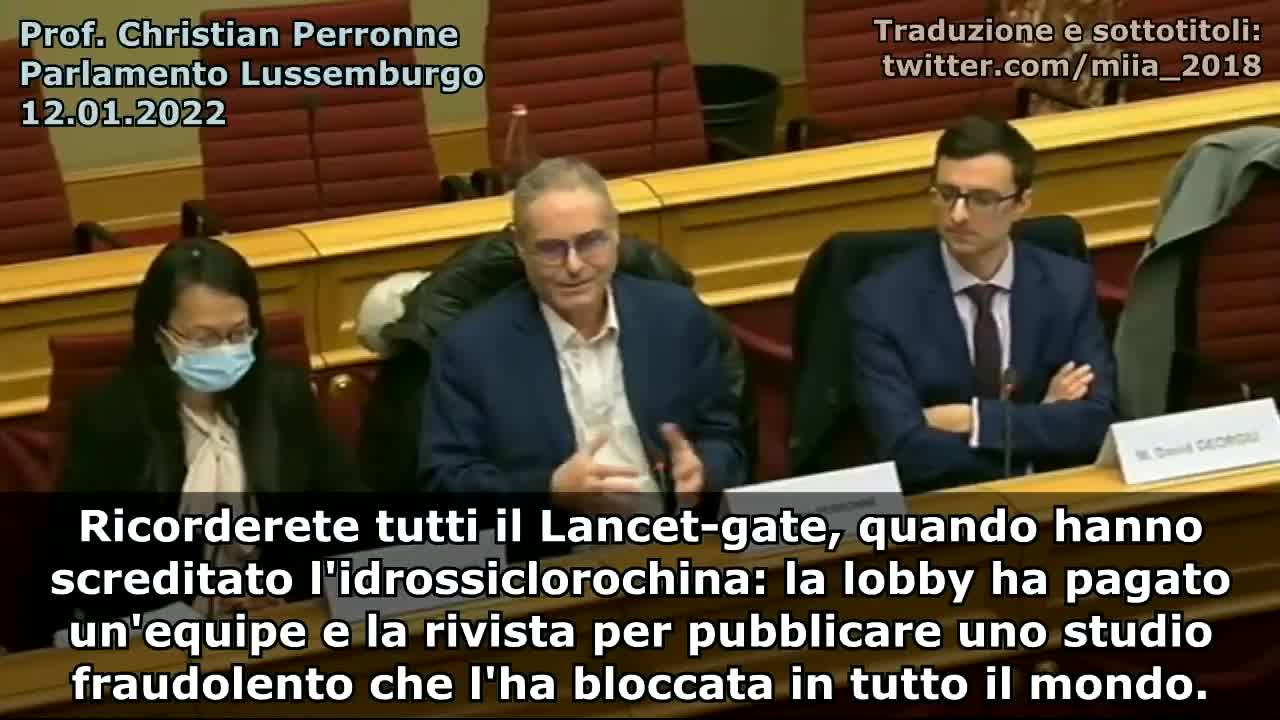 Intervento del Prof. Christian Perronne alla Camera dei Deputati in Lussemburgo [SUB ITA]
