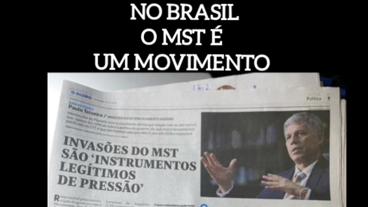 O HAMAS E O MST SÃO MOVIMENTOS TERRORISTAS NÃO IMPORTA SUAS ARMAS E SIM SUAS INTENÇÕES.