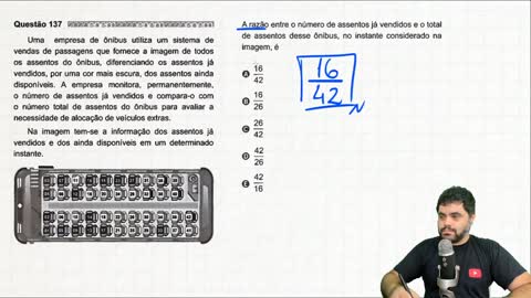 🚍 Questão 137 a MAIS FÁCIL do ENEM 2020 Matemática Uma empresa de ônibus utiliza um sistema