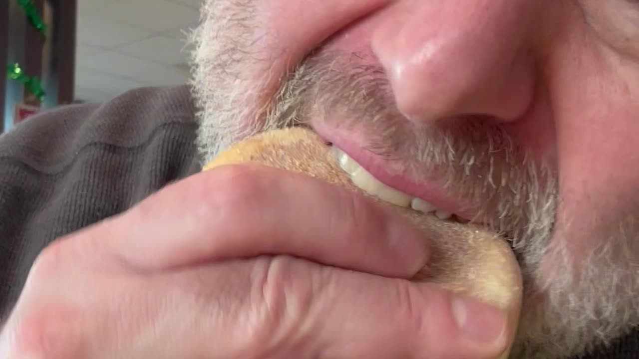 Gorilla bite Ape Chomp of Apefather! Sausage Egg and Cheese McMuffin McDonald’s OH!