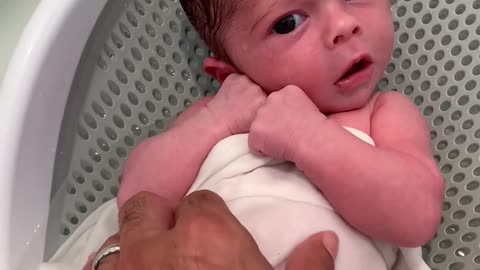 Giana’s first full bath 8/16/23