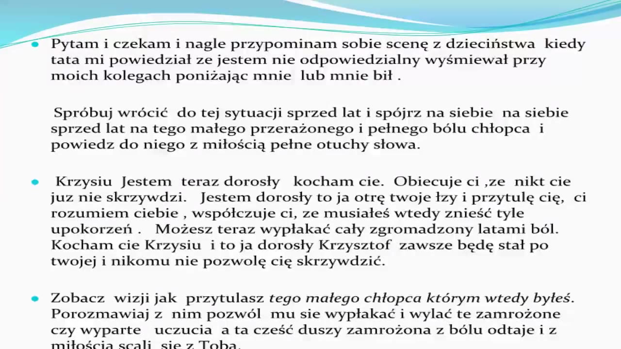 Jak zranienia wpływają na korzystanie z mocy Bożej!!?