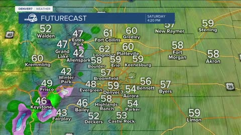 Cool and rainy for Mother's Day in Denver