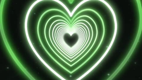 481. Bg Animation💚Green Heart Background Heart