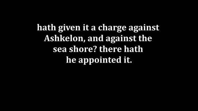 Jeremiah 47 King James version