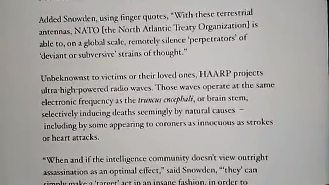 Edward Snowden About Haarp💥💥