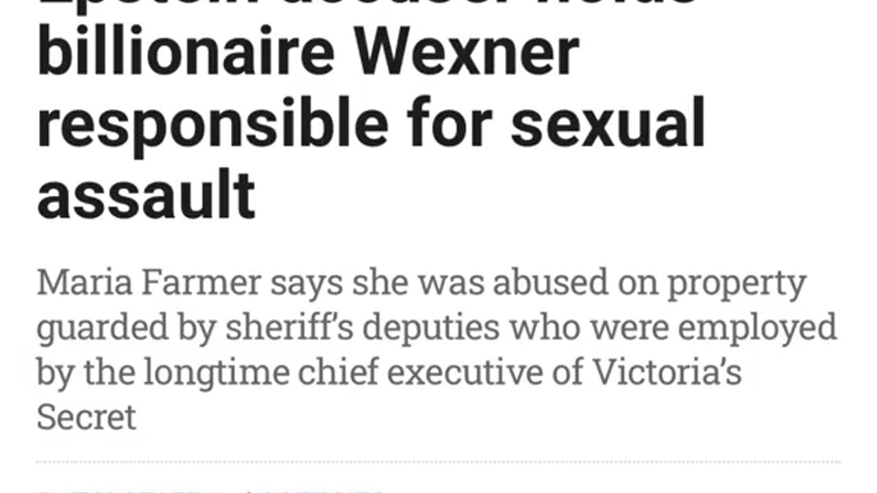 EPSTEIN’S SUGAR DADDY LESLIE WEXNER GAVE EPSTEIN MONEY & POWER ~IN RETURN EPSTEIN BECAME HIS FUQ-BOY & HAD TO PLEASE HIM SEXUALLY