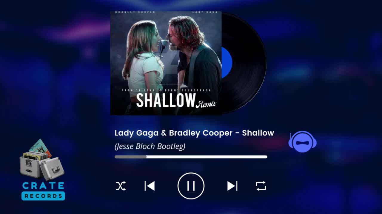 Lady Gaga & Bradley Cooper - Shallow (Jesse Bloch Bootleg) | Crate Records