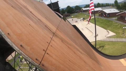 Hitting the mini-mega ramp at WoodWard, PA! (I met Raymond Warner)