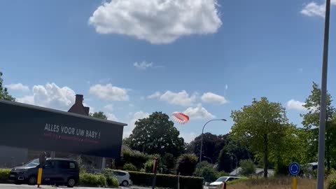 Sport Plane Crashes onto Road in Bruges, Belgium
