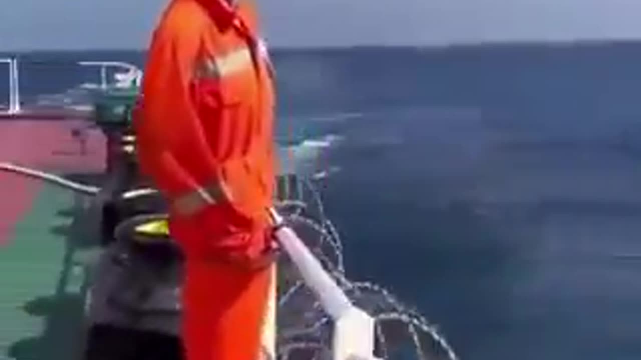Preparing the ship for transit into piracy area.