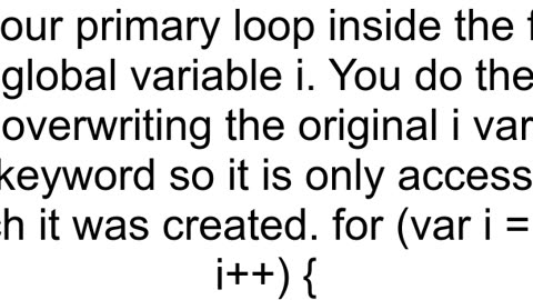 javascript for loop quotjump over valuequot