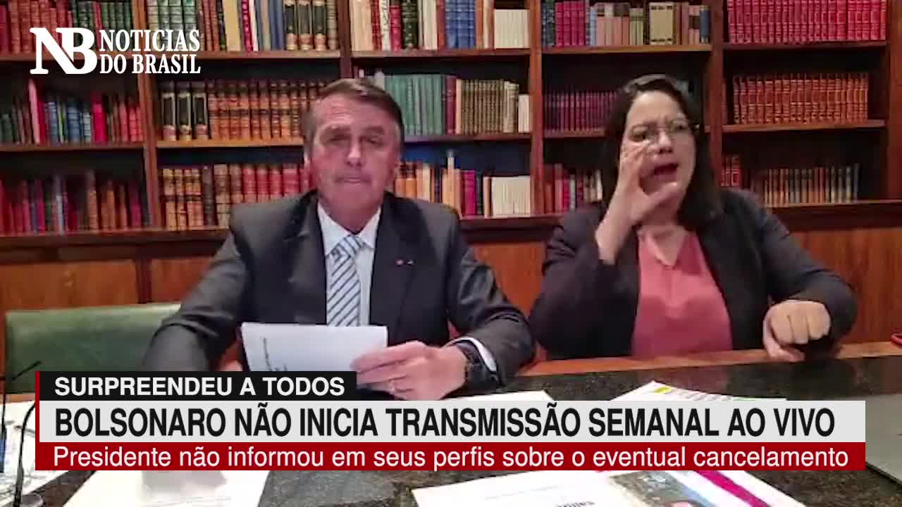 Bolsonaro surpreende e tradicional Live Semanal não é transmitida