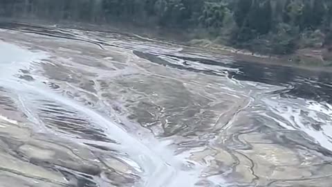 Waste water from a Chinese rare earth metal mine..