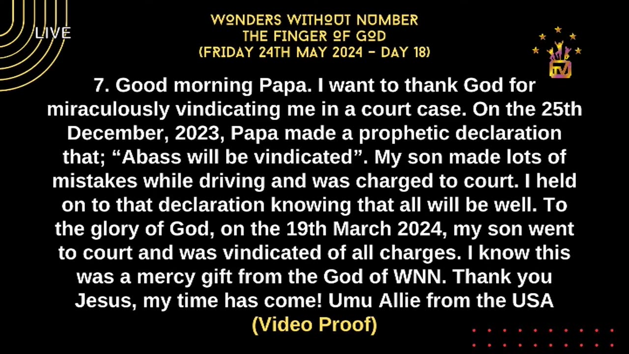 Apostle Suleman LIVE:🔥THE FINGER OF GOD || WWN #Day18 - May Edition || 24TH May , 2024