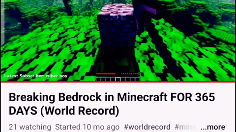 Minecraft unbreakable world records