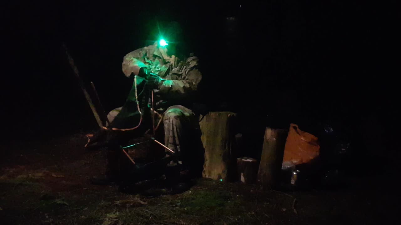 Putting up the lightweight camping chair 19th Jan 2023