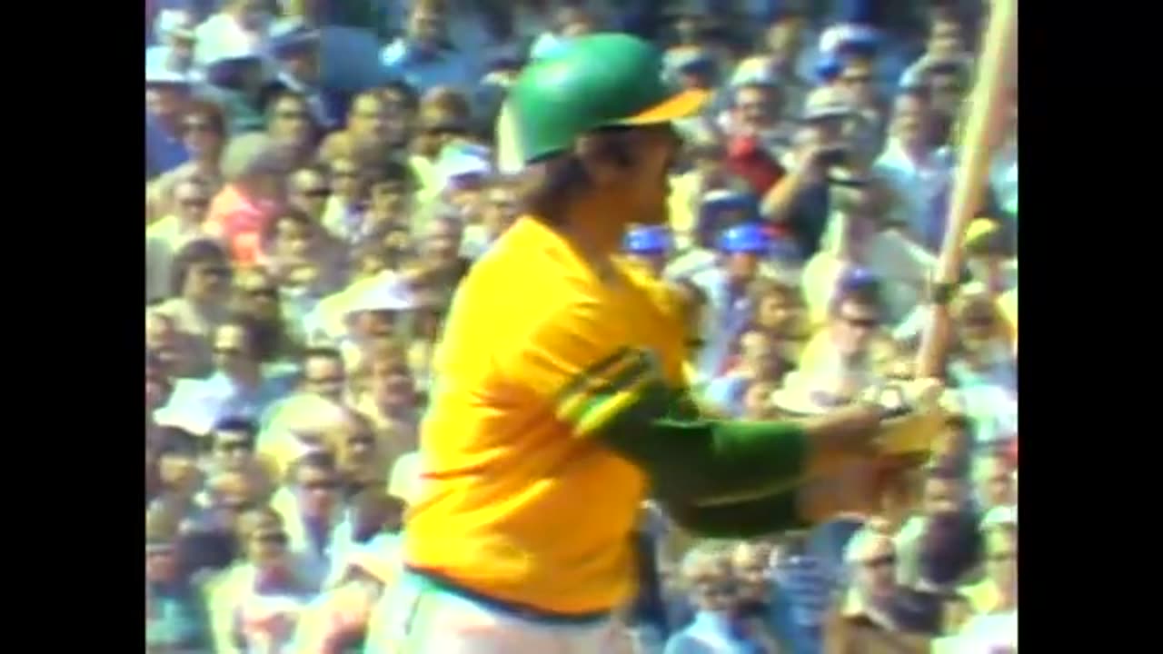 1974 World Series Game 1 Oakland A's vs Los Angeles Dodgers