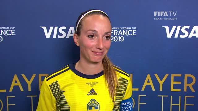 Kosovare Asllani – Player of the Match – Sweden v Thailand