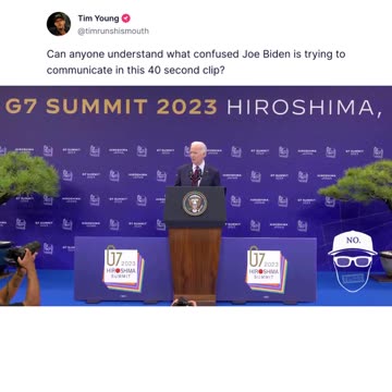 Do you know what Biden is Trying to say here?